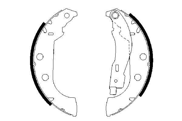 Zestaw szczęk hamulcowych BOSCH 0 986 487 567