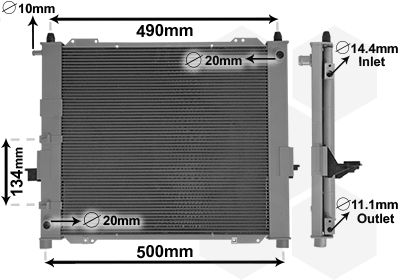 Moduł chłodzący VAN WEZEL 4301M406