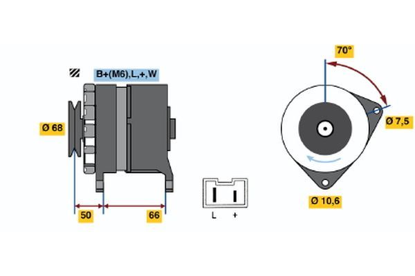Alternator BOSCH 0 986 036 901