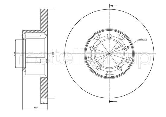 Tarcza hamulcowa CIFAM 800-1617