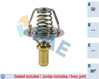 Termostat, środek chłodzący FAE 5203886