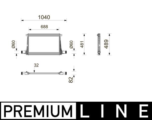 Intercooler, compresor MAHLE BEHR *** PREMIUM LINE *** CI 743 000P