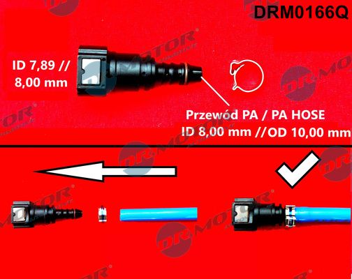 Slangkoppeling, brandstofslang Dr.Motor Automotive DRM0166Q