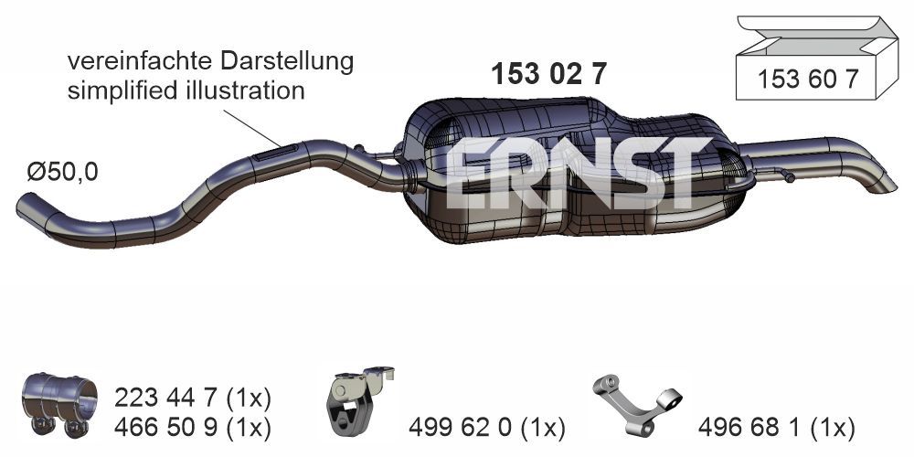 Toba esapament finala ERNST 153027