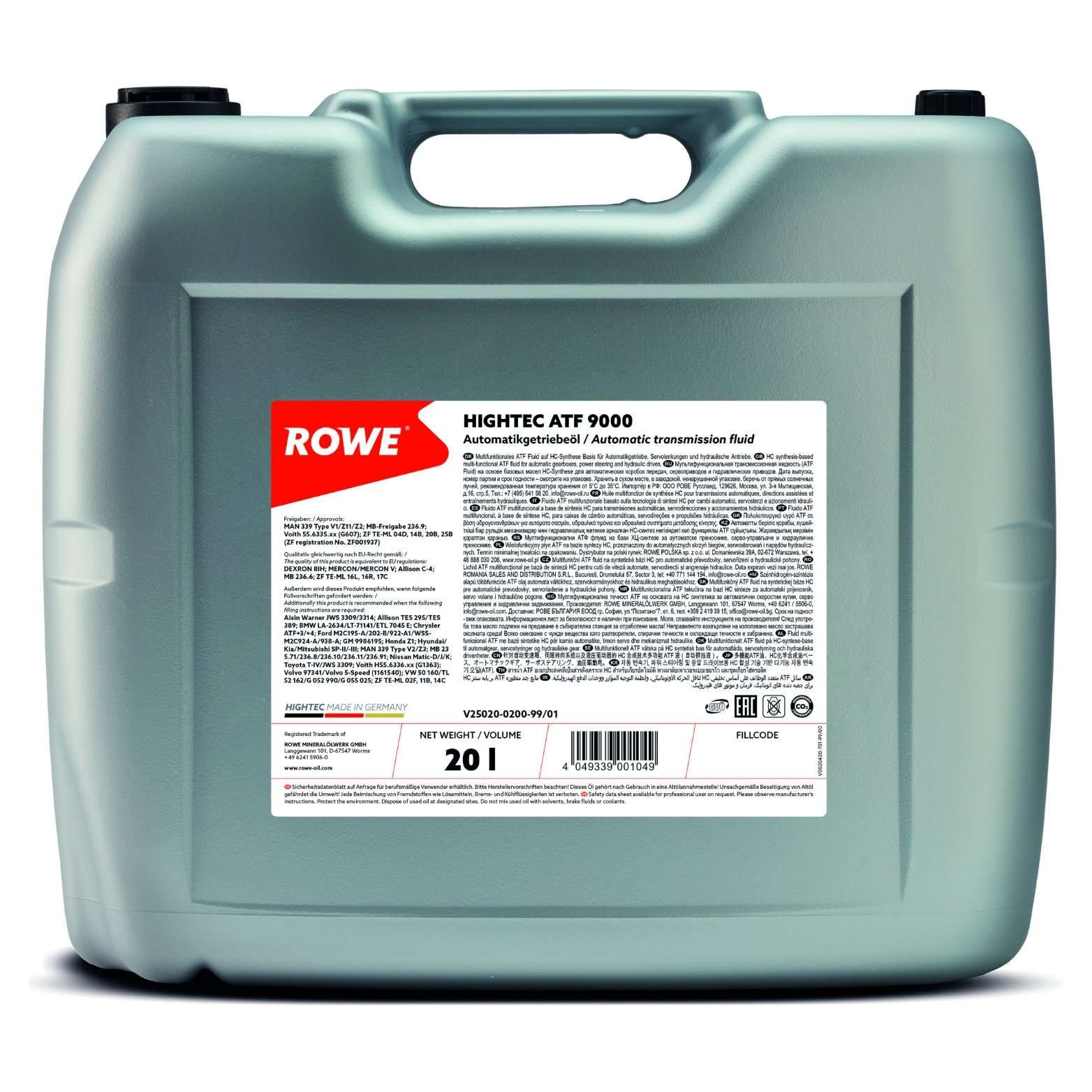 ulei de transmisie ROWE HIGHTEC ATF 9000 25020-0200-99