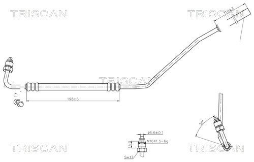 Wąż hydrauliczny, system kierowania TRISCAN 851629027