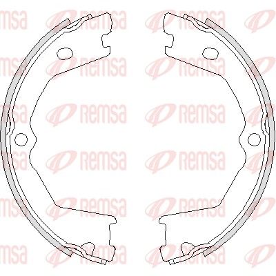 Szczęka hamulcowa, hamulec postojowy REMSA 4733.00
