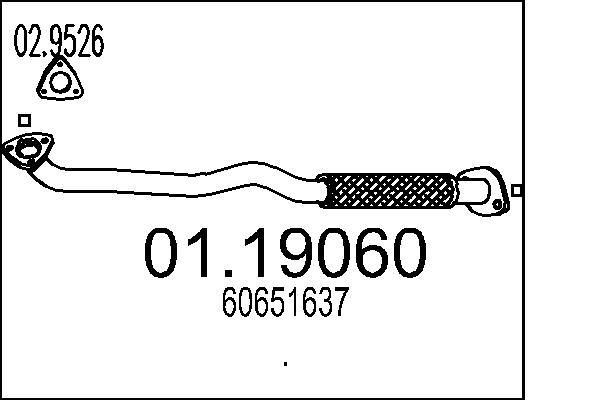 Rura wydechowa MTS 01.19060