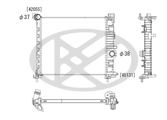 Radiator, racire motor KOYORAD PL462795