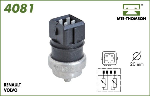 Czujnik, temperatura płynu chłodzącego MTE-THOMSON 4081