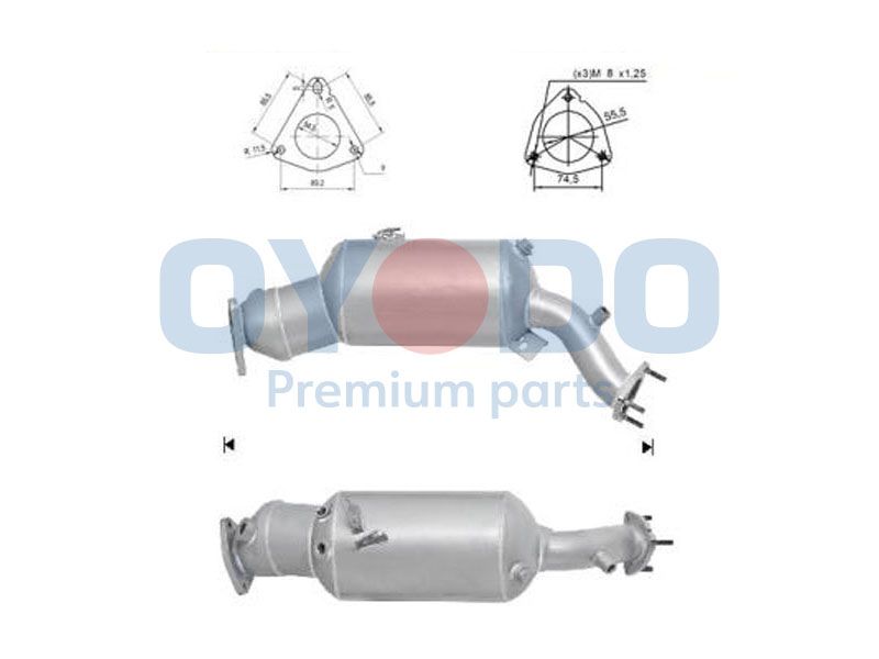 Filtru funingine/particule, sist.de esapament OYODO 20N0109-OYO