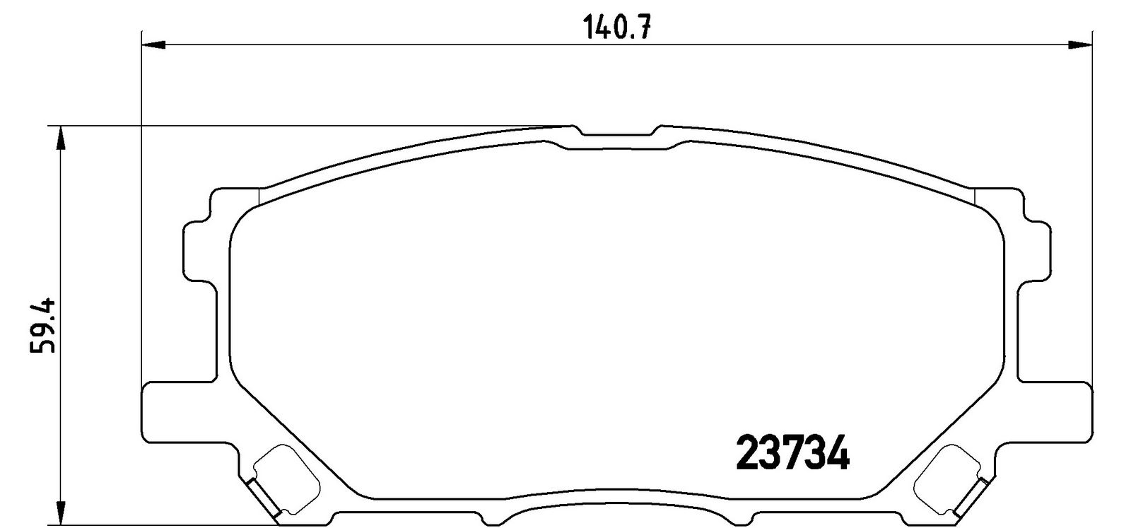 Levně Sada brzdových destiček, kotoučová brzda BREMBO P 83 067