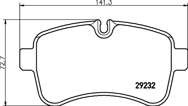 Sada brzdových destiček, kotoučová brzda HELLA PAGID 8DB 355 005-551