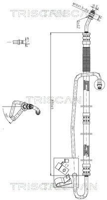Wąż hydrauliczny, system kierowania TRISCAN 851623006