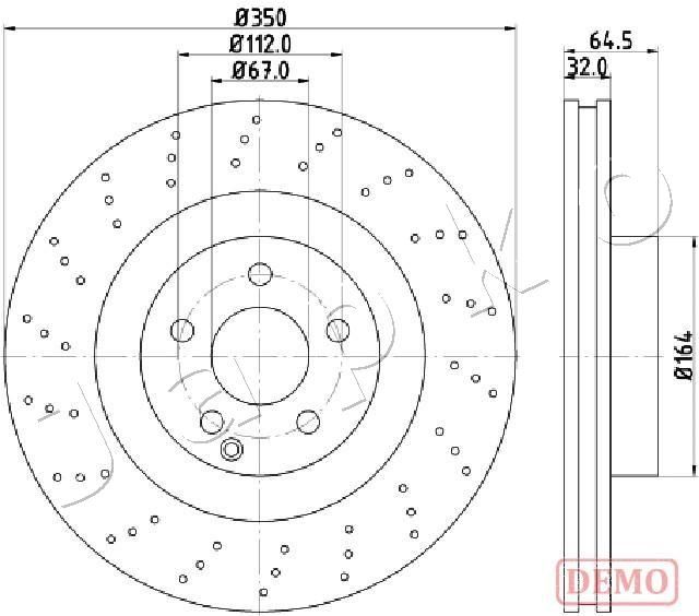 Tarcza hamulcowa JAPKO 600543C