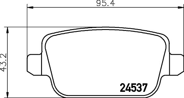 Sada brzdových destiček, kotoučová brzda HELLA PAGID 8DB 355 025-371