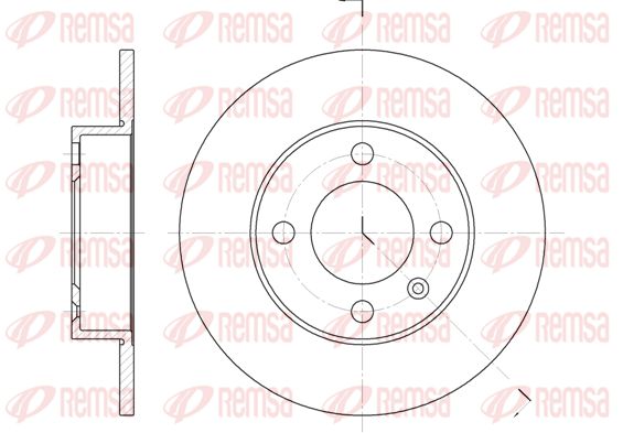 Tarcza hamulcowa KAWE 6616 00
