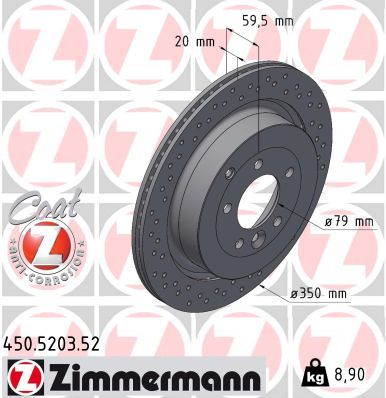 Brzdový kotouč ZIMMERMANN 450.5203.52