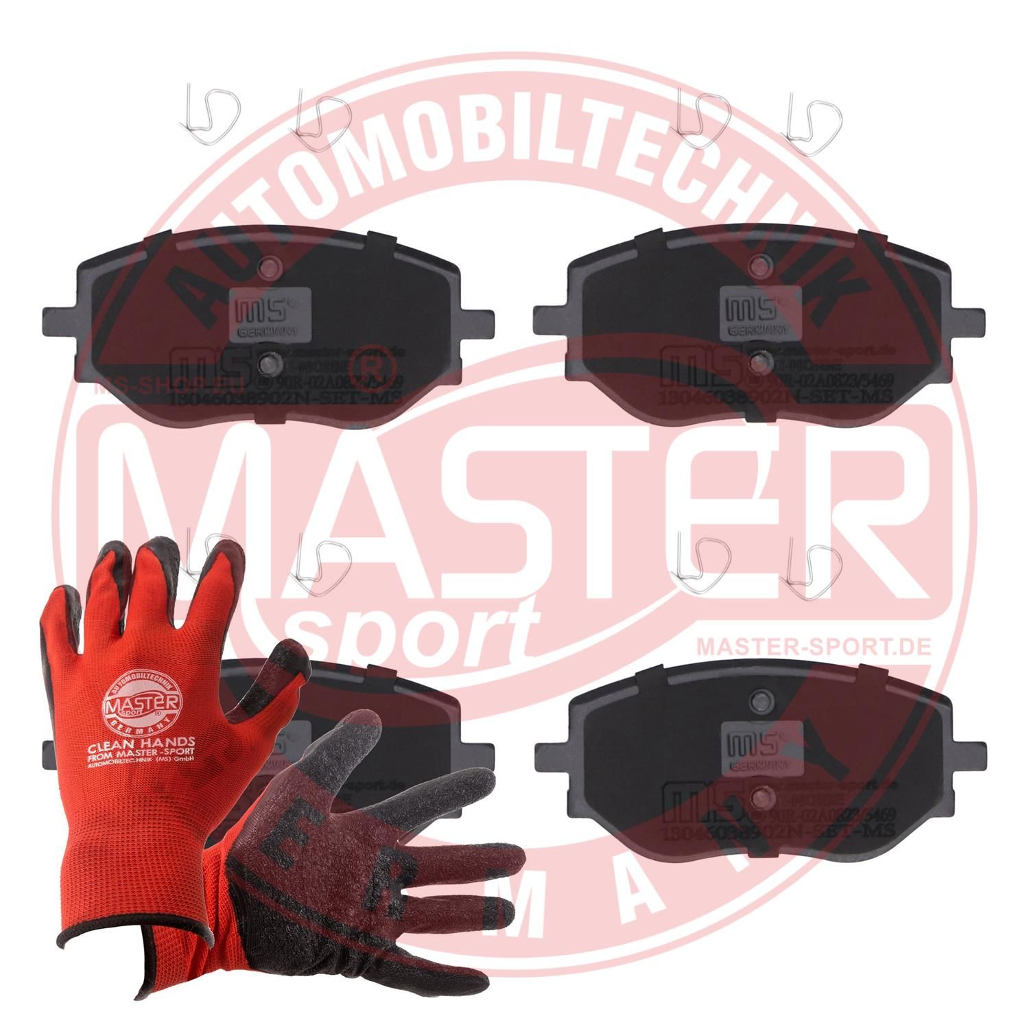 Zestaw klocków hamulcowych, hamulce tarczowe MASTER-SPORT GERMANY 13046038902N-SET-MSP