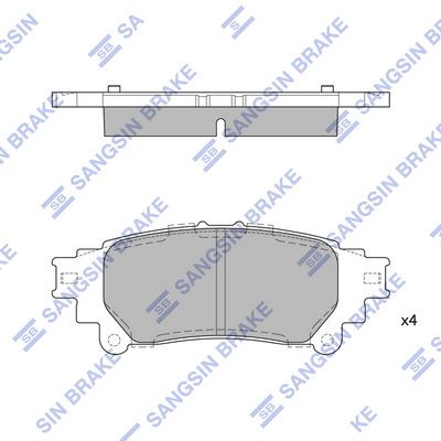 set placute frana,frana disc HI-Q SP1458