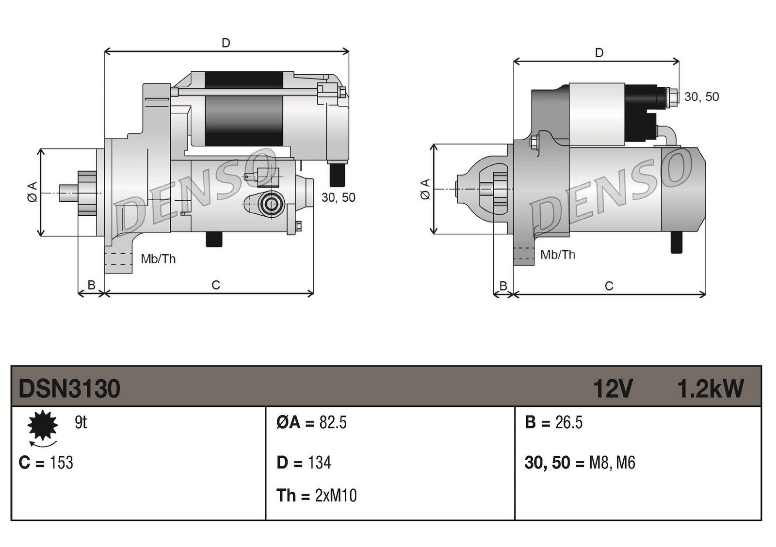 Rozrusznik DENSO DSN3130