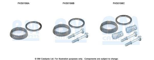 Zestaw montażowy, rura wydechowa BM CATALYSTS FK50198