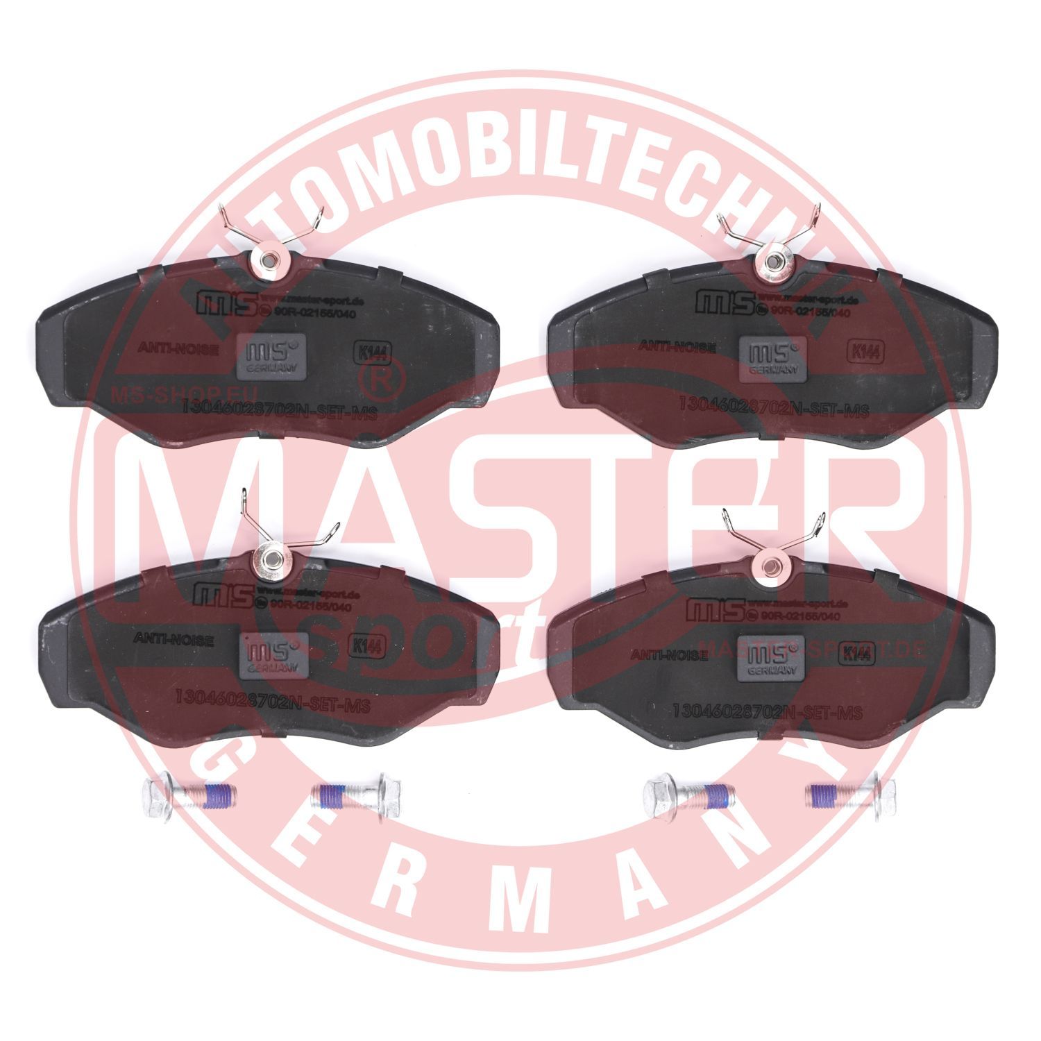 Zestaw klocków hamulcowych, hamulce tarczowe MASTER-SPORT GERMANY 13046028702N-SET-MS