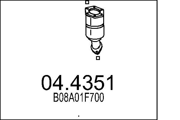 Katalizator MTS B08A01F700