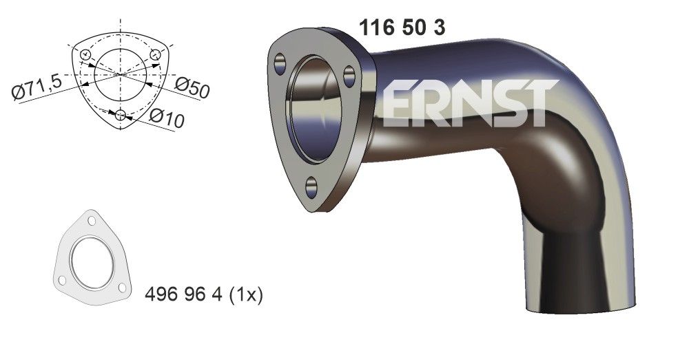 Výfuková trubka ERNST 116503