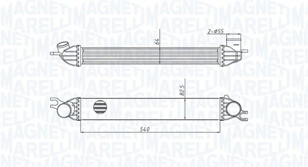 Chłodnica powietrza doładowującego MAGNETI MARELLI 351319204290