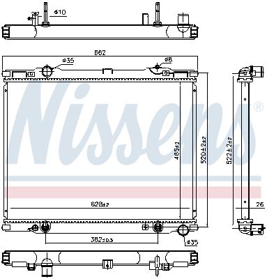 Radiator, racire motor NISSENS 66773