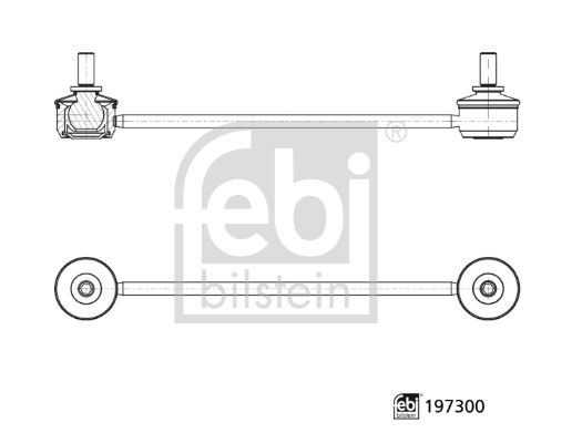 Drążek / wspornik, stabilizator FEBI BILSTEIN 197300