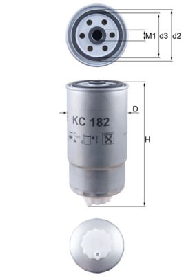 Palivový filtr KNECHT KC 182