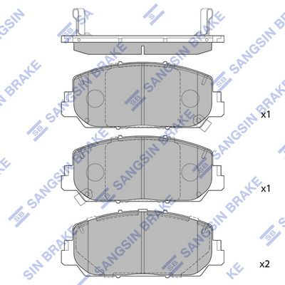 set placute frana,frana disc HI-Q SP1789