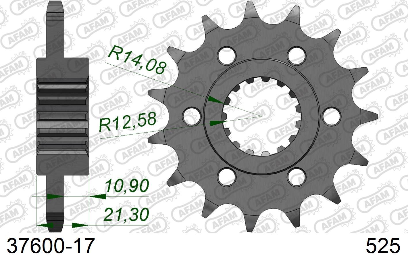 Roata dintata AFAM 37600-17