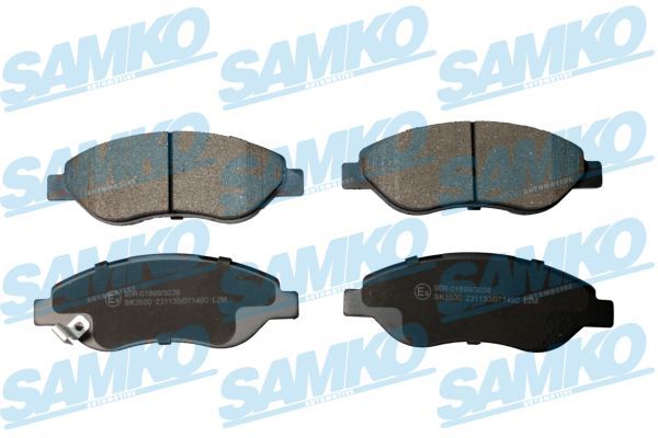 Sada brzdových destiček, kotoučová brzda SAMKO 5SP1490