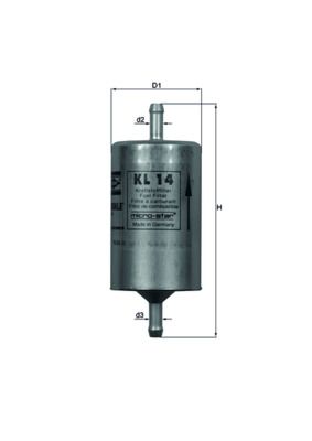 Palivový filter MAHLE KL 14