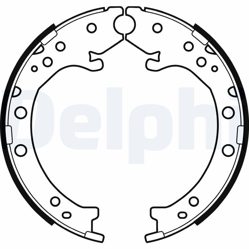 Sada brzdových čelistí, parkovací brzda DELPHI LS2034