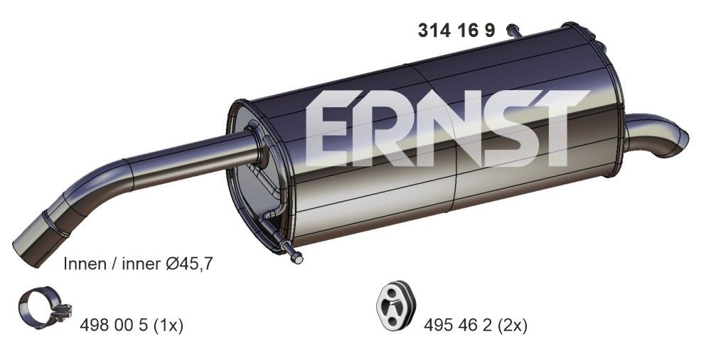 Toba esapament finala ERNST 314169