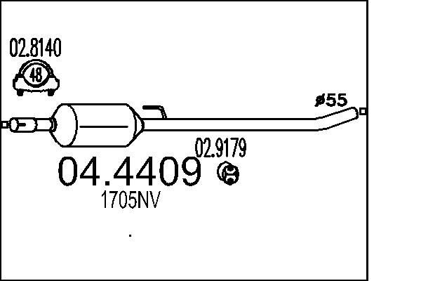 Katalizator MTS 04.4409