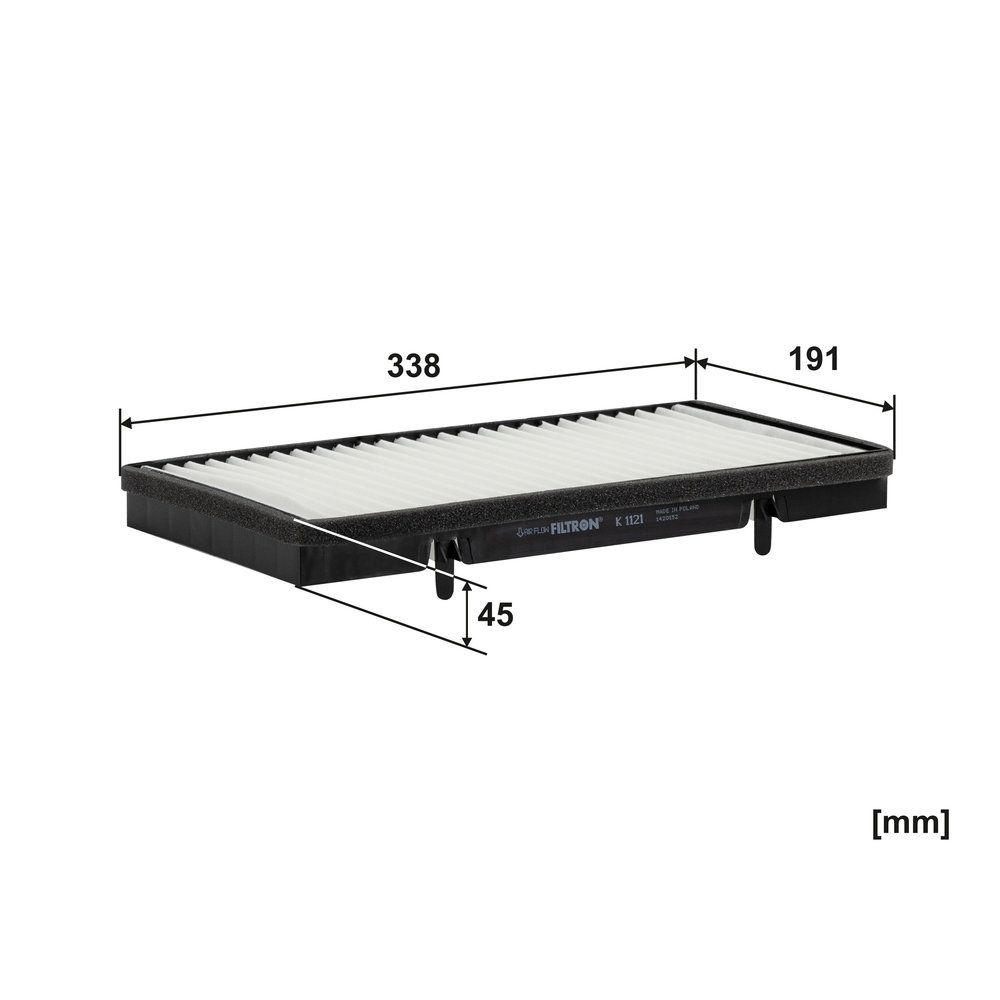 Levně Filtr, vzduch v interiéru FILTRON K 1121