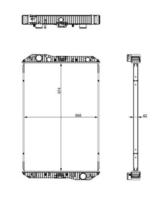 Radiator, racire motor MAHLE CR 713 001S
