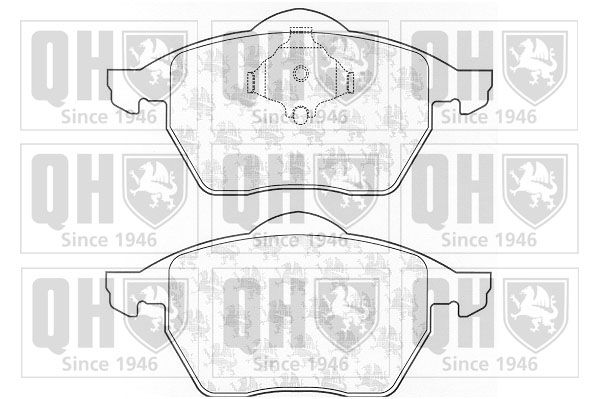 Zestaw klocków hamulcowych, hamulce tarczowe QUINTON HAZELL BP975