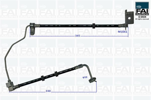 Przewód hamulcowy elastyczny FAI AUTOPARTS FPBH285