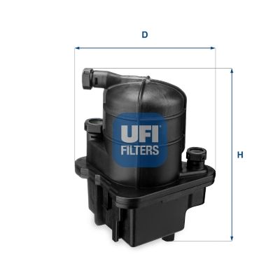 Filtr paliwa UFI 24.087.00