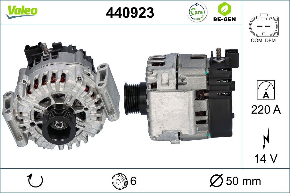 Generator / Alternator VALEO RE-GEN REMANUFACTURED 440923