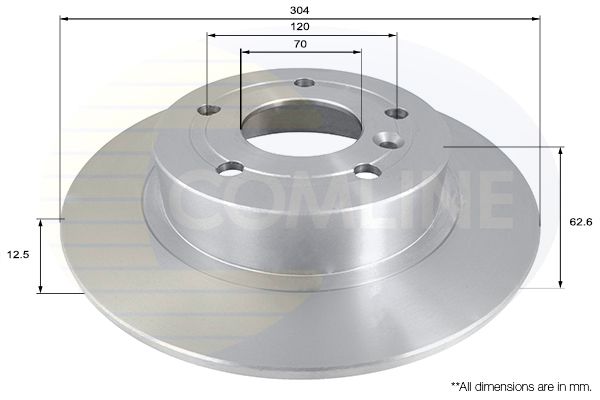 Tarcza hamulcowa COMLINE ADC1307