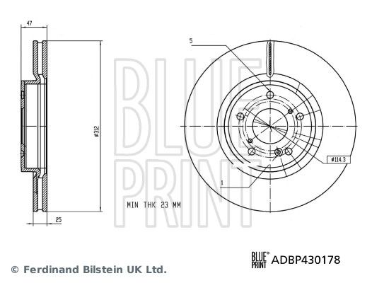 Disc frana BLUE PRINT ADBP430178