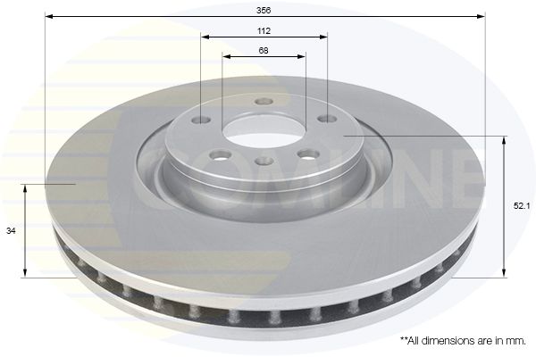 Tarcza hamulcowa COMLINE ADC2603V