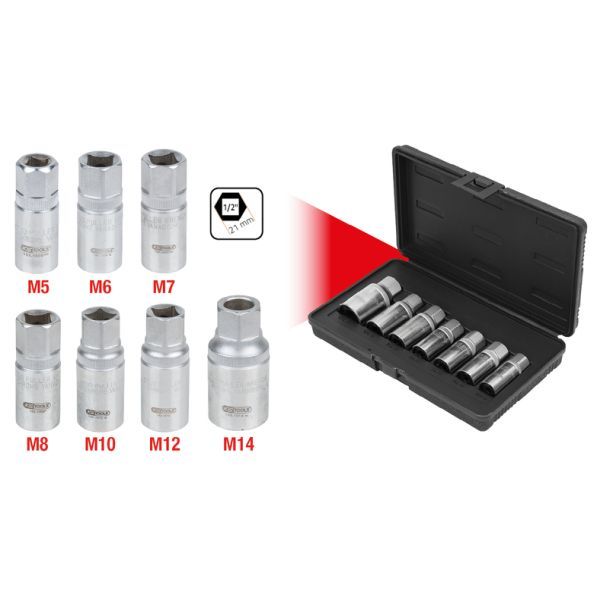 Set extractoare prezon cu filet KS TOOLS 152.1101